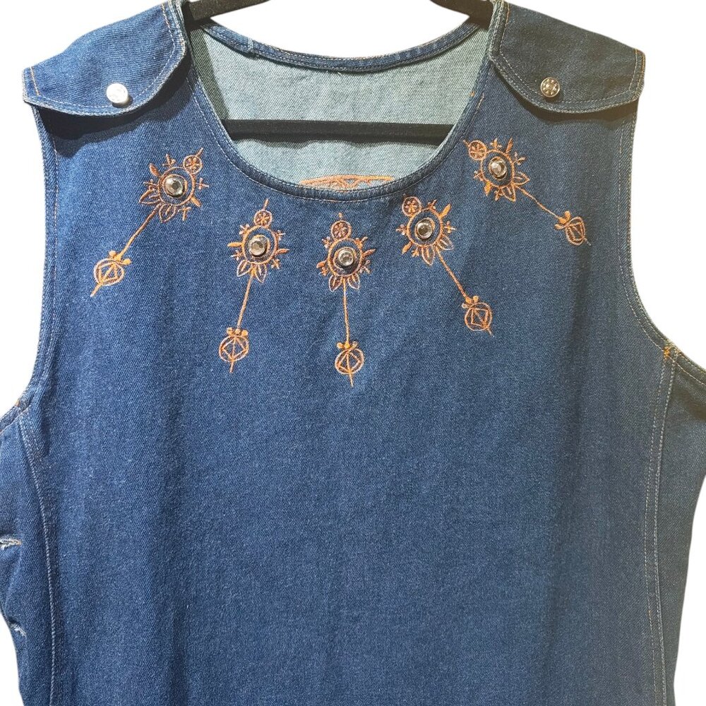 Vintage Molato Denim Sleeveless Dress